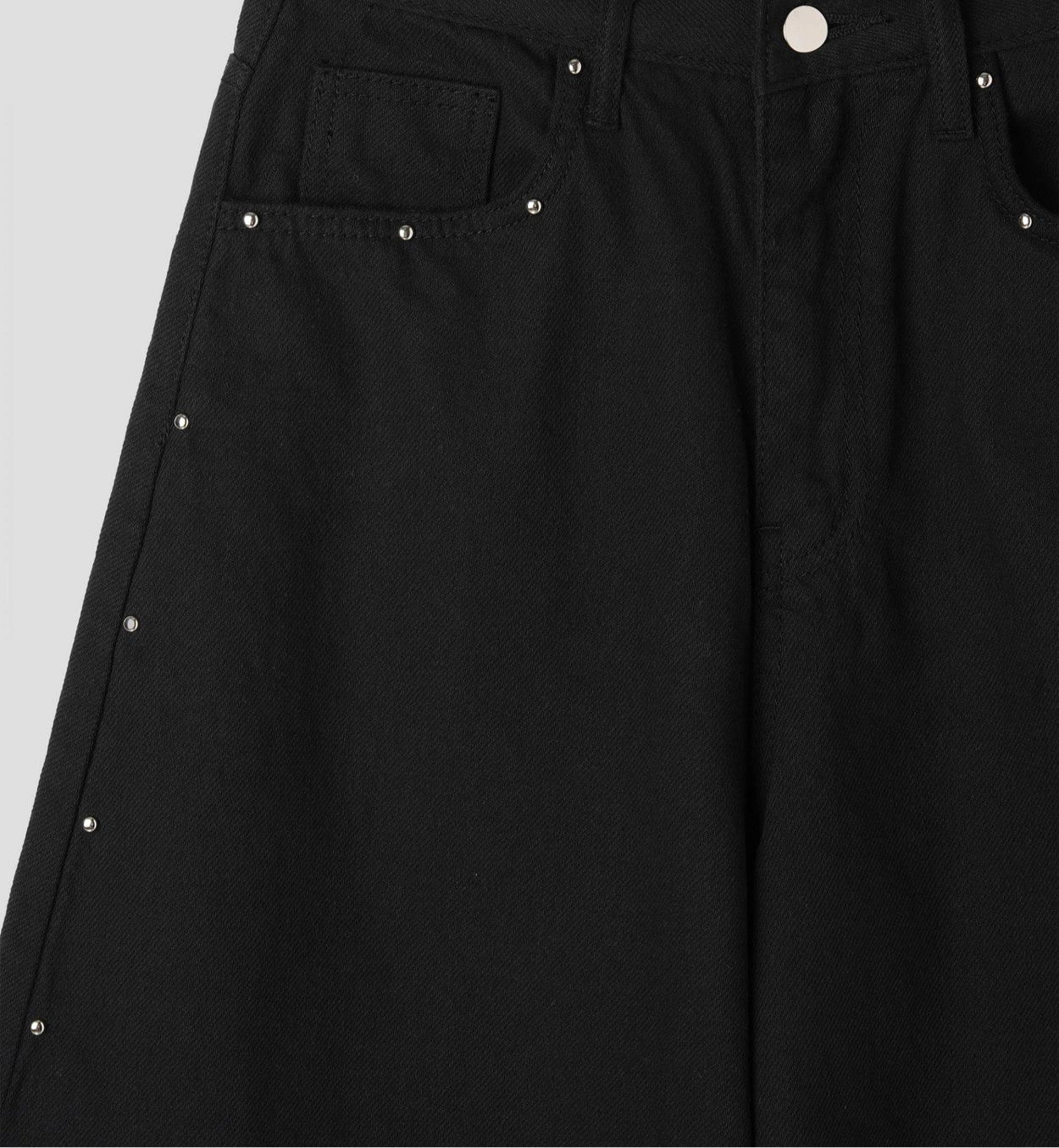 型格釘釘彎刀褲(洗水黑m現貨)