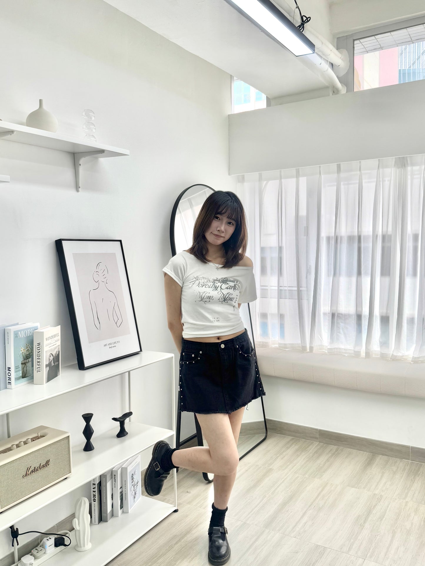 斜膊Print Tee