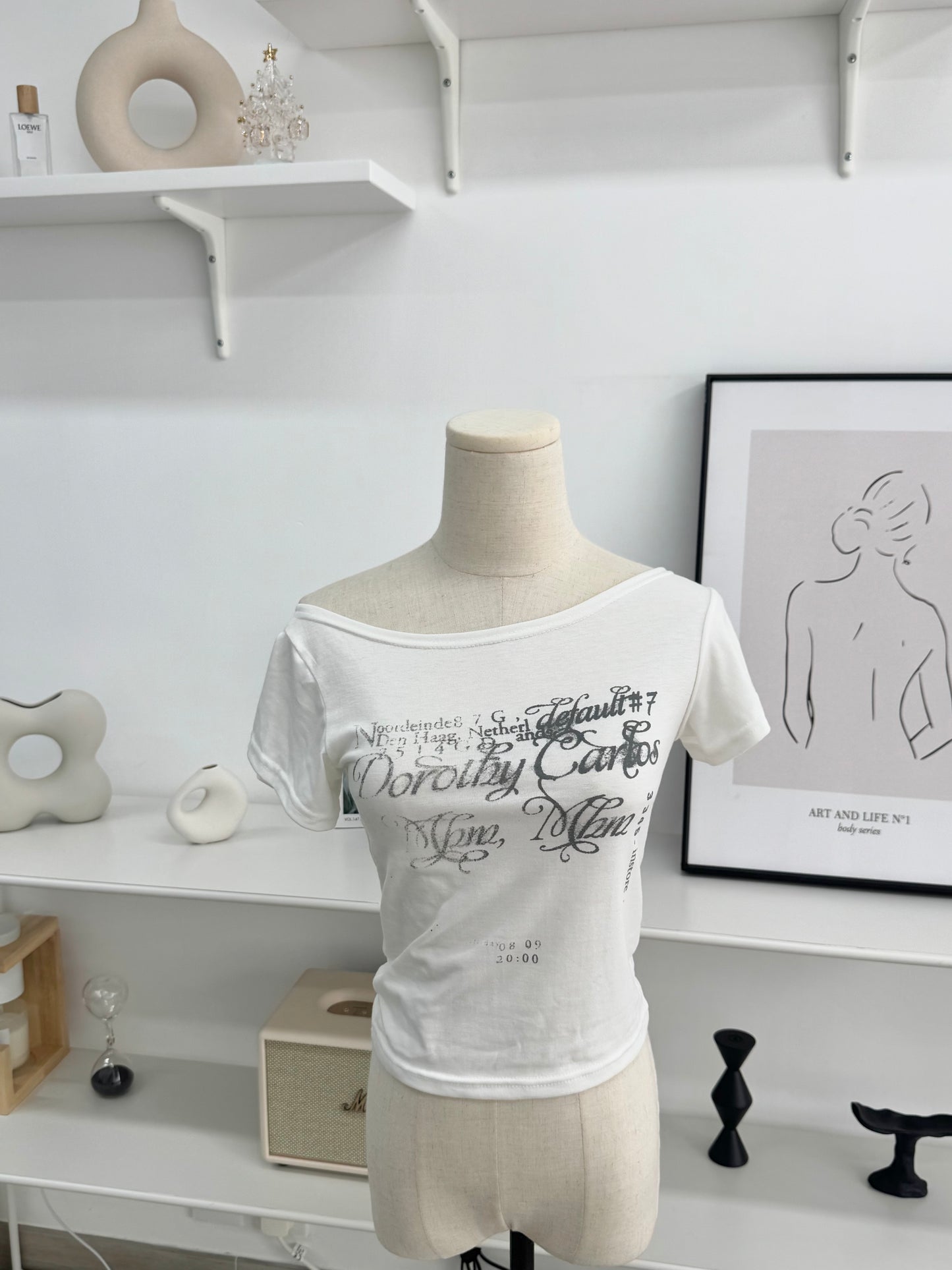 斜膊Print Tee
