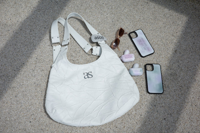 as”on BECKY SHOULDER BAG / WHITE
