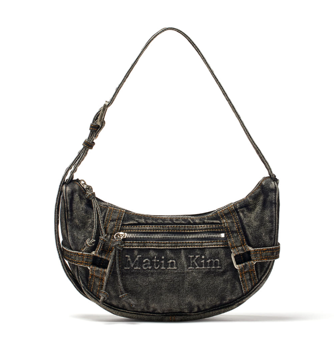Matin Kim MATIN WASHED DENIM MINI HOBO BAG