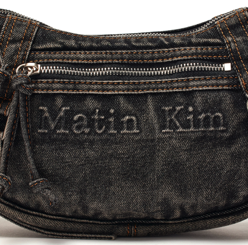 Matin Kim MATIN WASHED DENIM MINI HOBO BAG