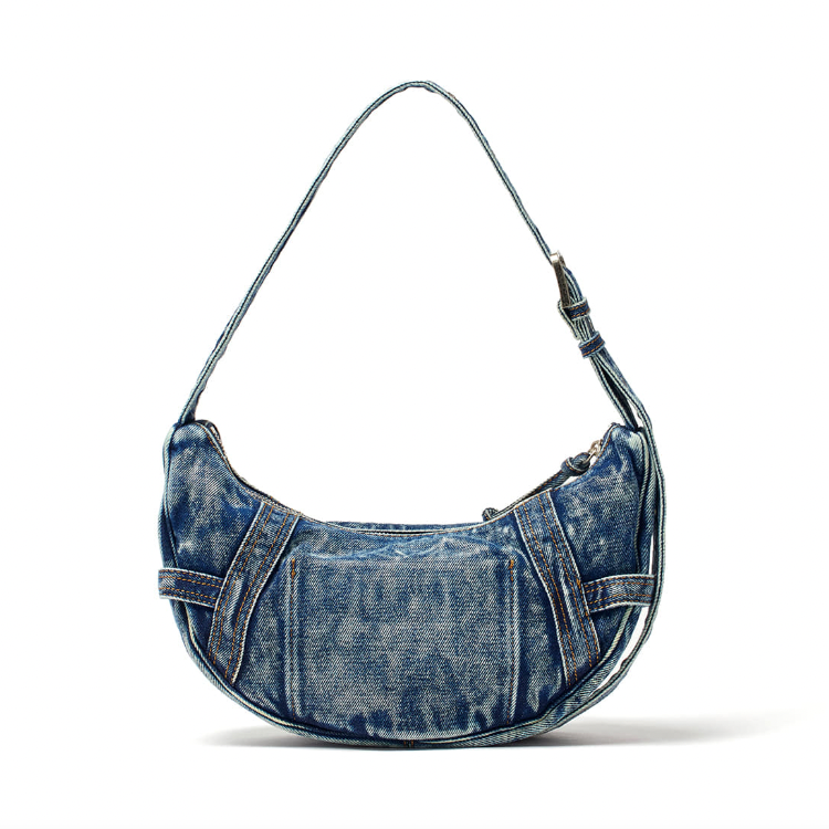 Matin Kim MATIN WASHED DENIM MINI HOBO BAG