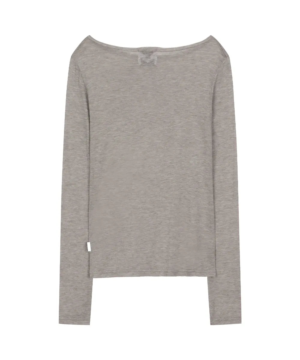 JISOO同款STAR WING SHEER LONG SLEEVE