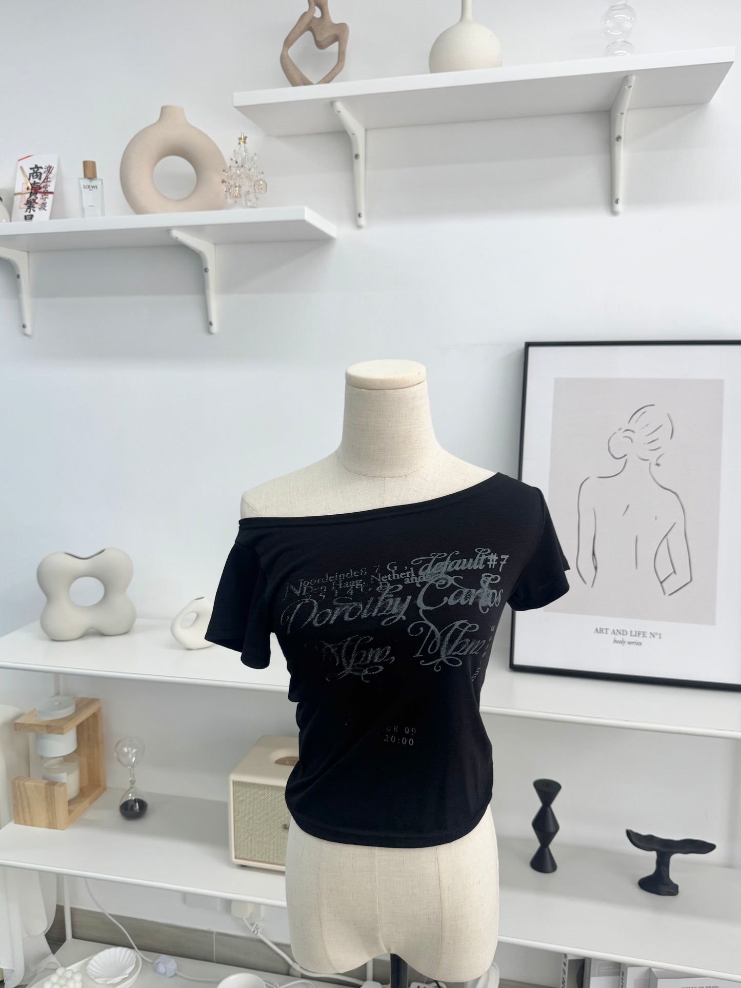 斜膊Print Tee