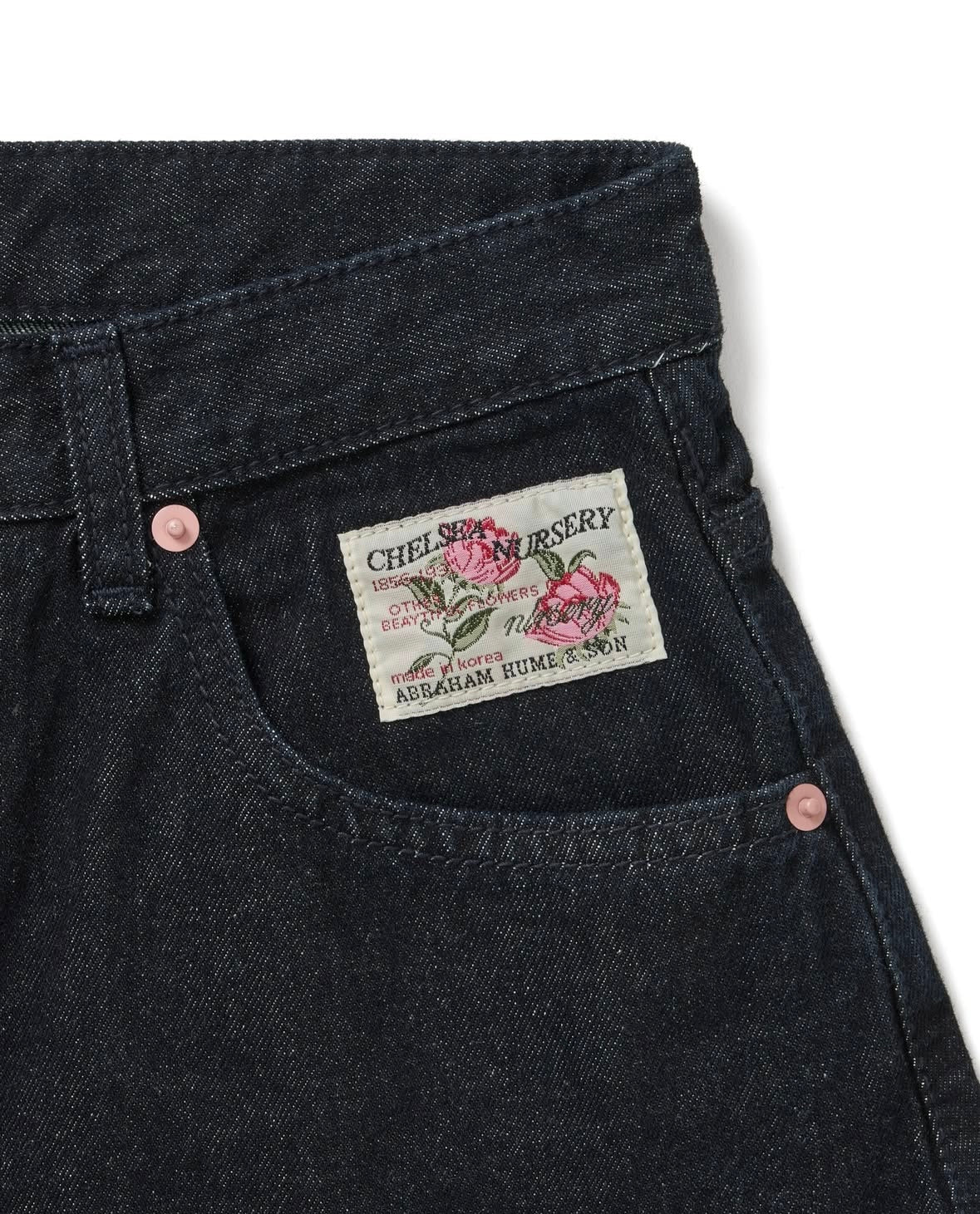 S碼現貨【Threads神褲】粉紅刺繡彎刀褲