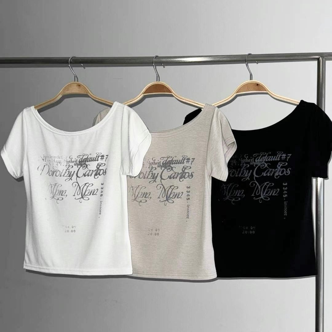 斜膊Print Tee