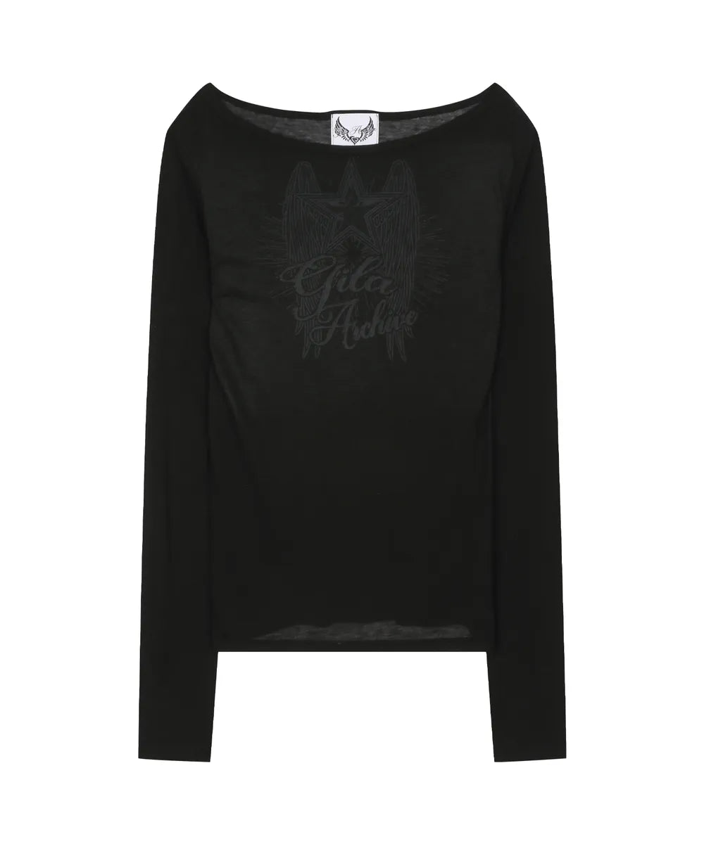 JISOO同款STAR WING SHEER LONG SLEEVE
