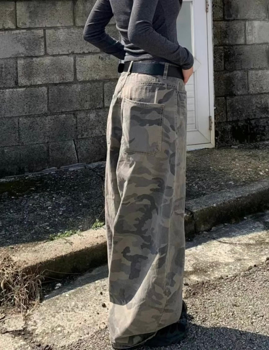 (M現貨)Unisex迷彩長褲