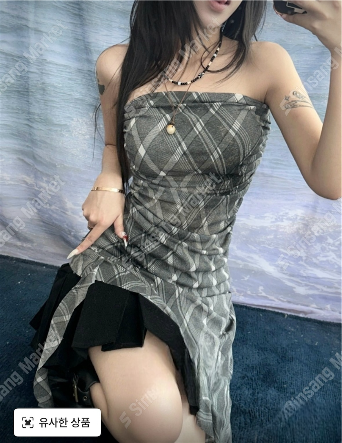 (現貨)格仔Tube top ops