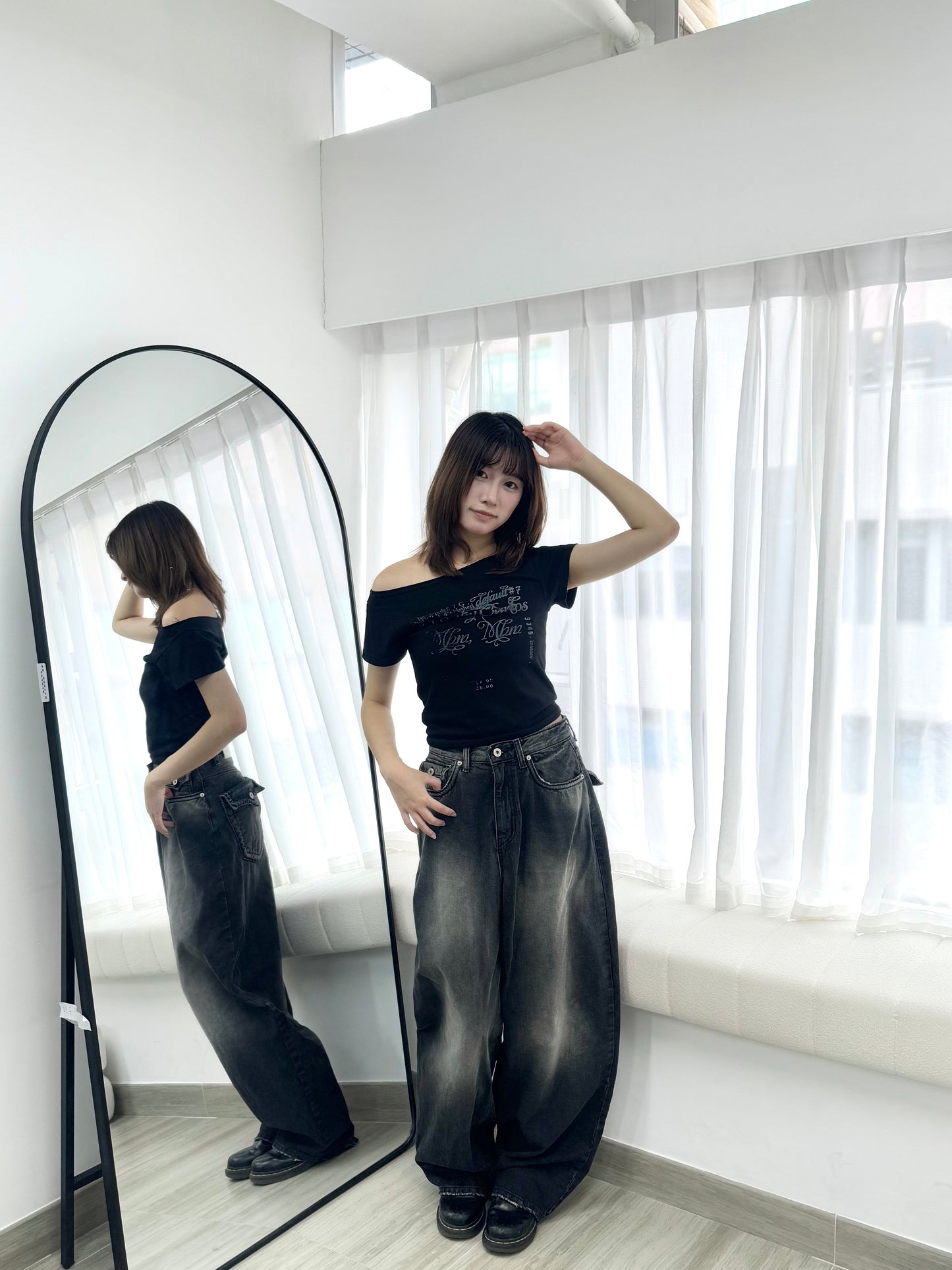 斜膊Print Tee