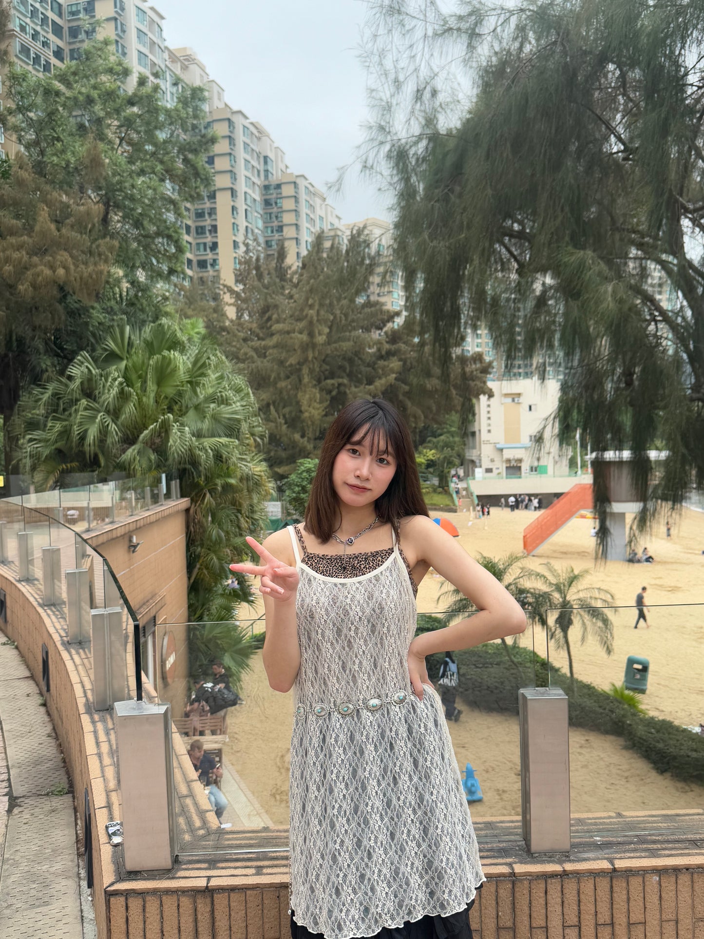 (灰色現貨)豹紋背心