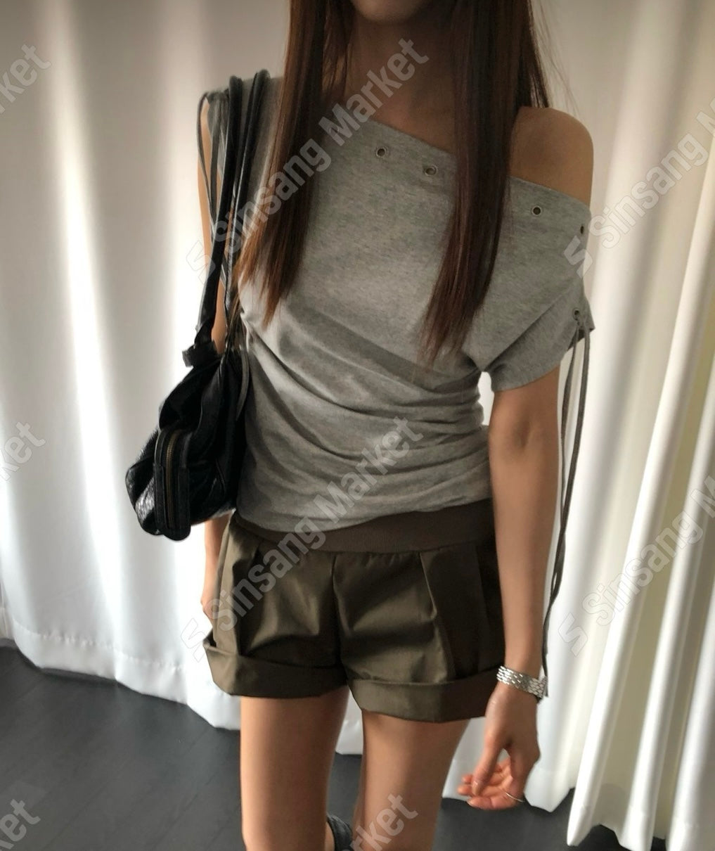洞洞斜膊Top(3 colors)