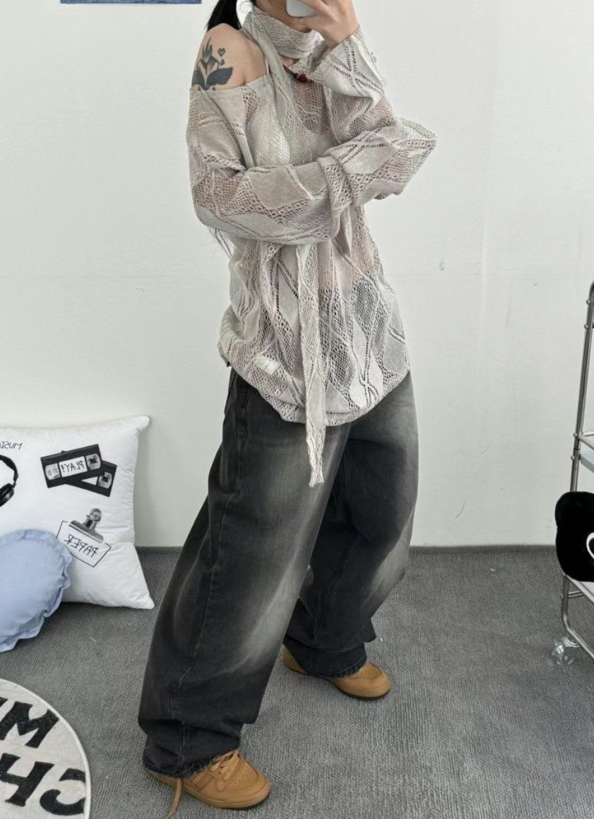 (M碼現貨)Karina同款黑色神褲