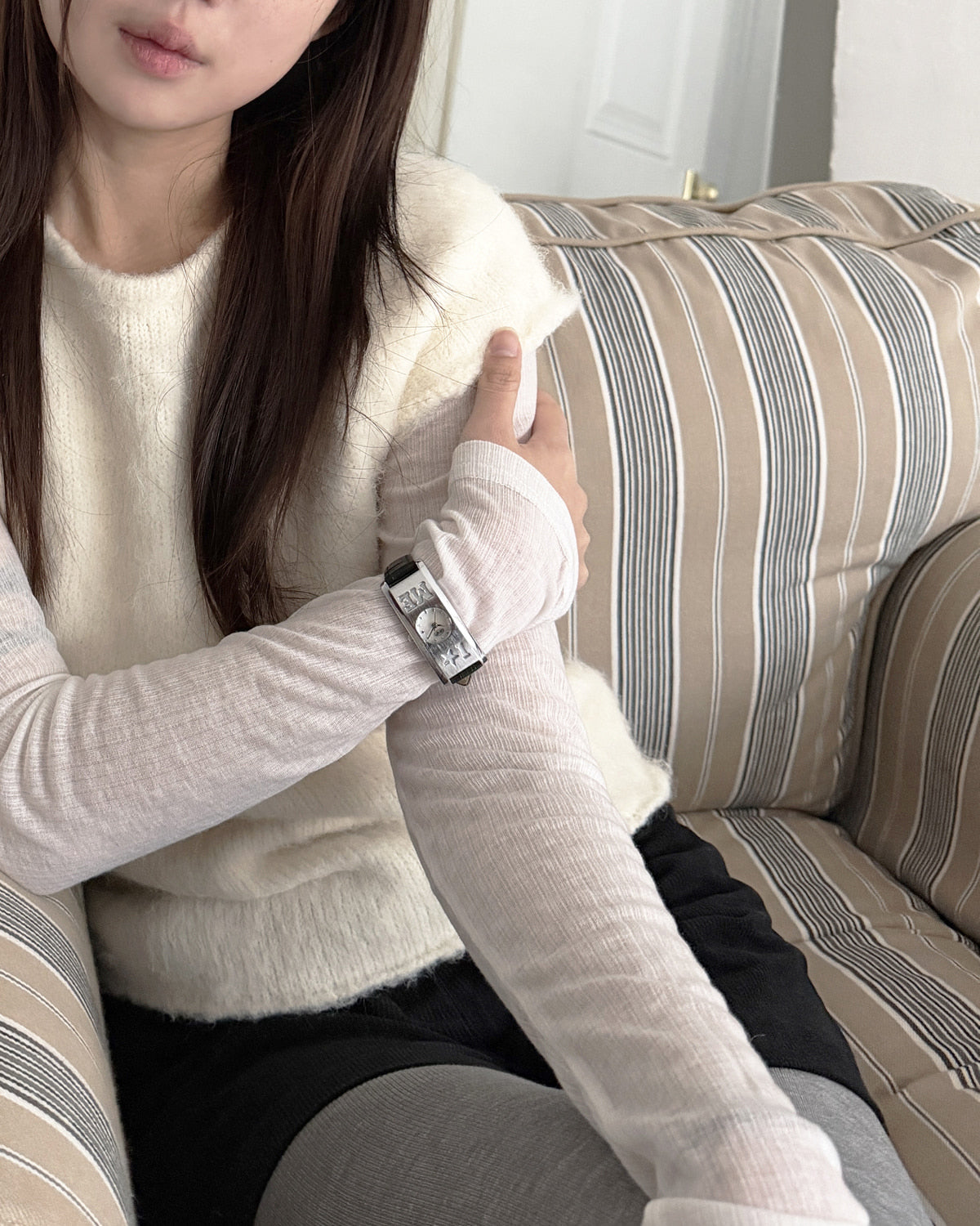Only Grumpy) Star Me Leather Watch
