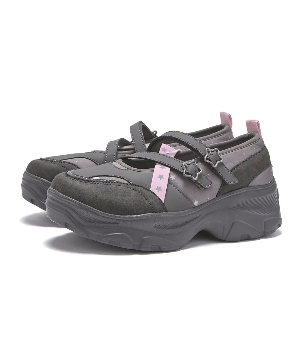 [YOUHEEXOTZ] LOMITA PLATFORM STAR MARYJANE SHOES_GREY PINK