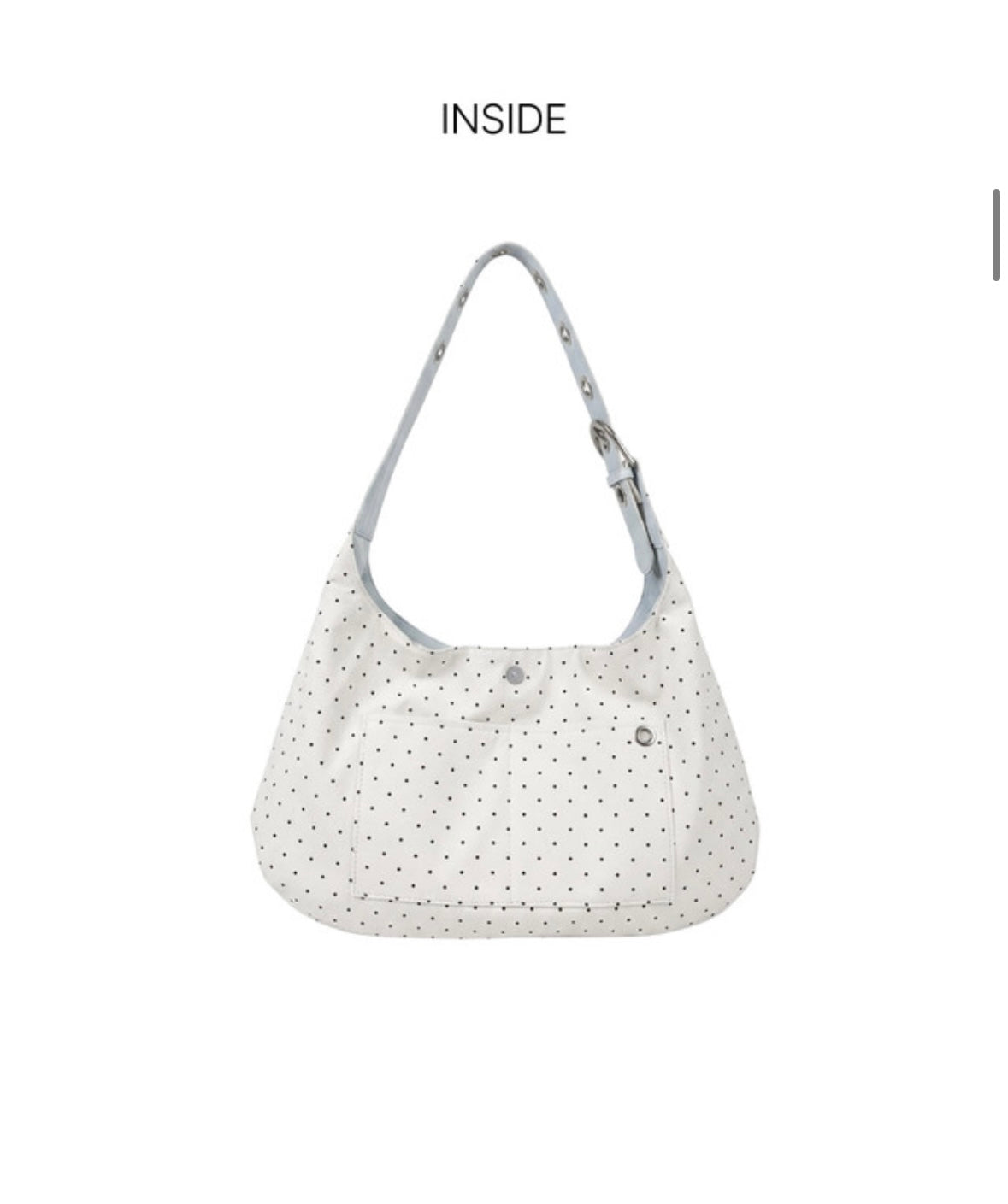 BUCKLE REVERSIBLE SHOULDER BAG（3 colors)