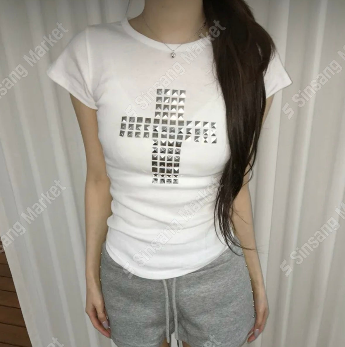 閃石十字Tee（3色入）