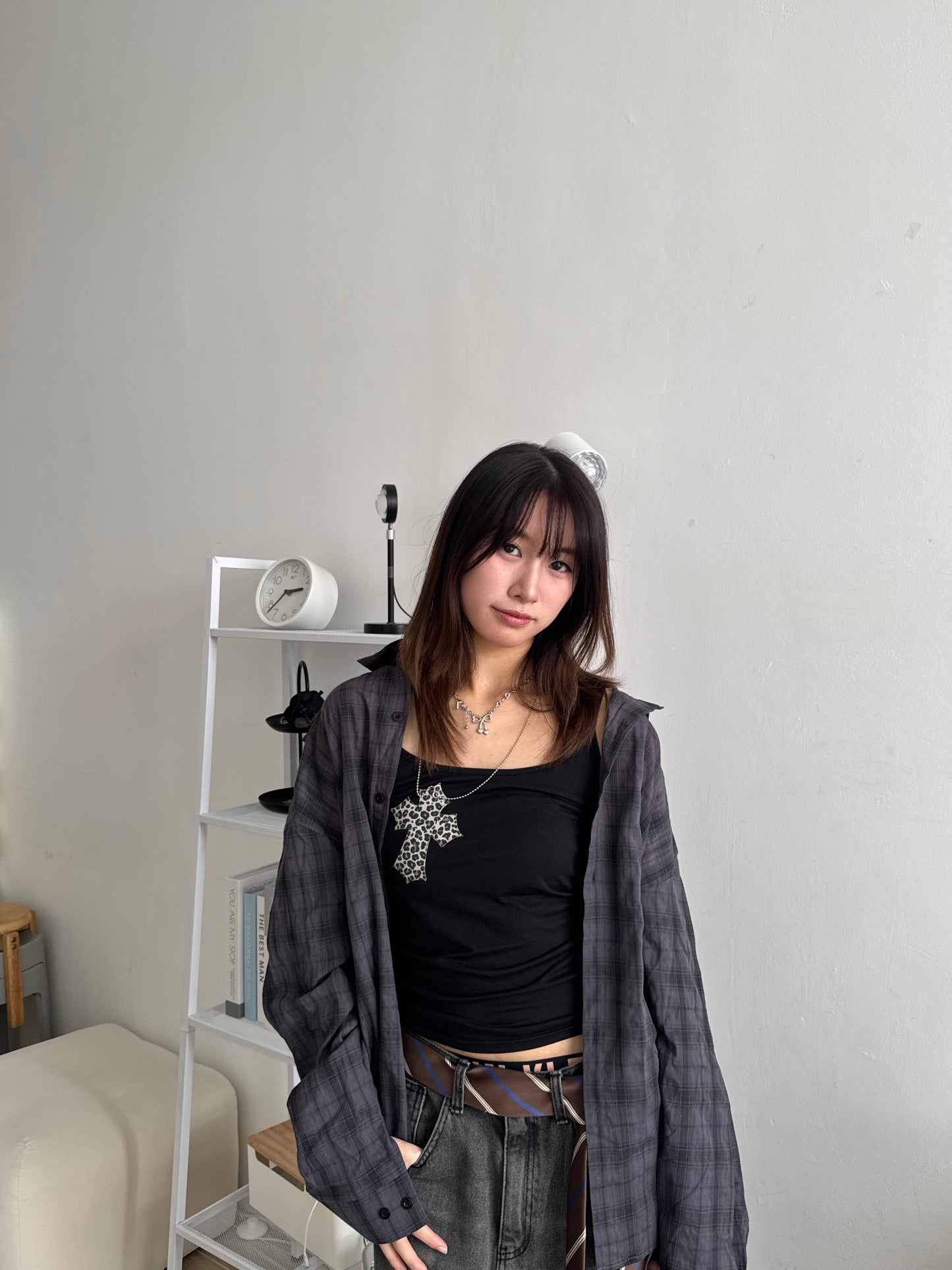 Oversize格仔襯衫