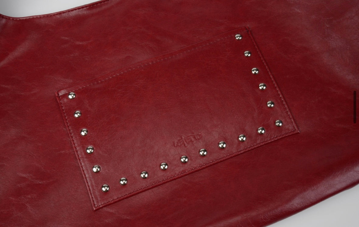 Leterie STUD BUCKLE REVERSIBLE SHOULDER BAG (3 colors)