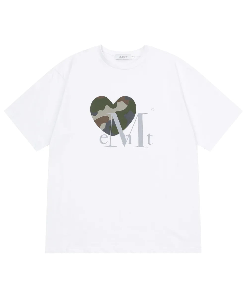 Unisex Mucent Canyon Heart Camo Short Sleeve Tee Unisex (4 Colors)