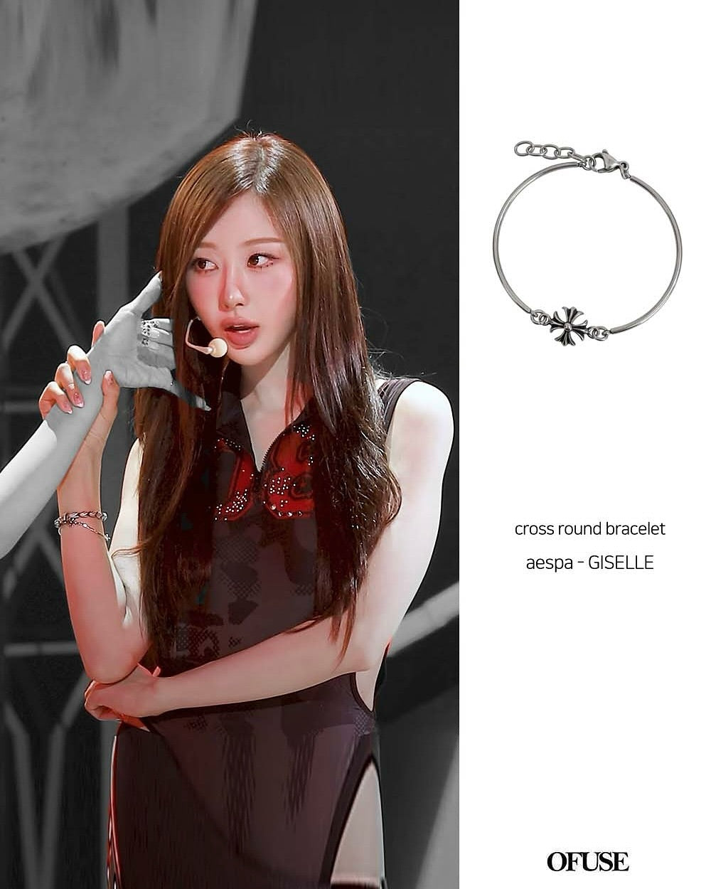 Cross round bracelet