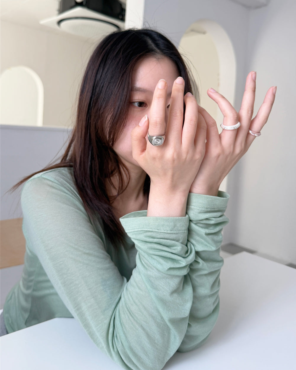 Grumpy Stuff Spiral Signet Ring