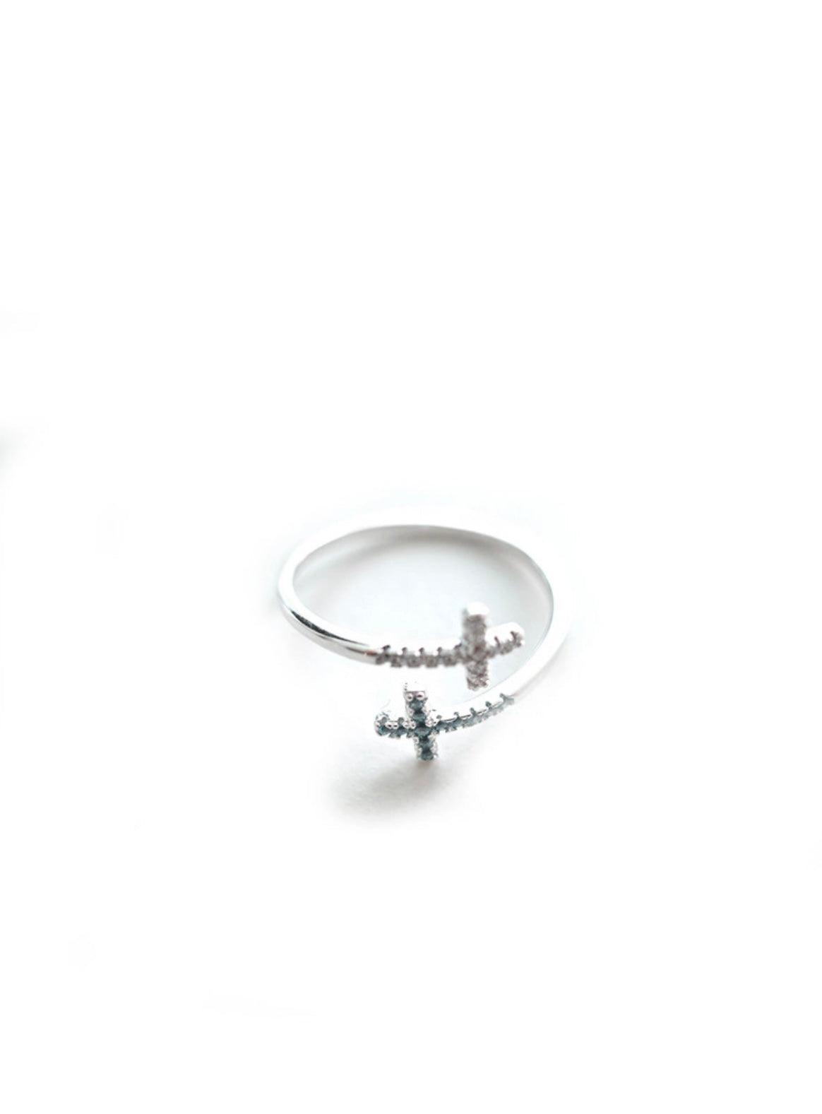 Double Cross Ring(925 Silver)