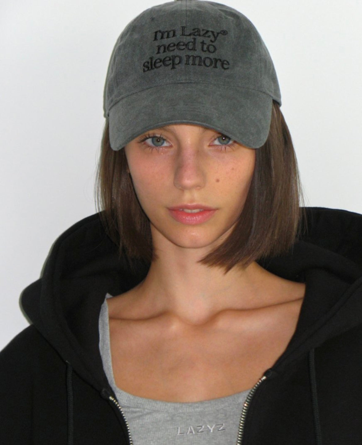 (Karina同款)Lazyz帽 Sleep More Washing Ball Cap