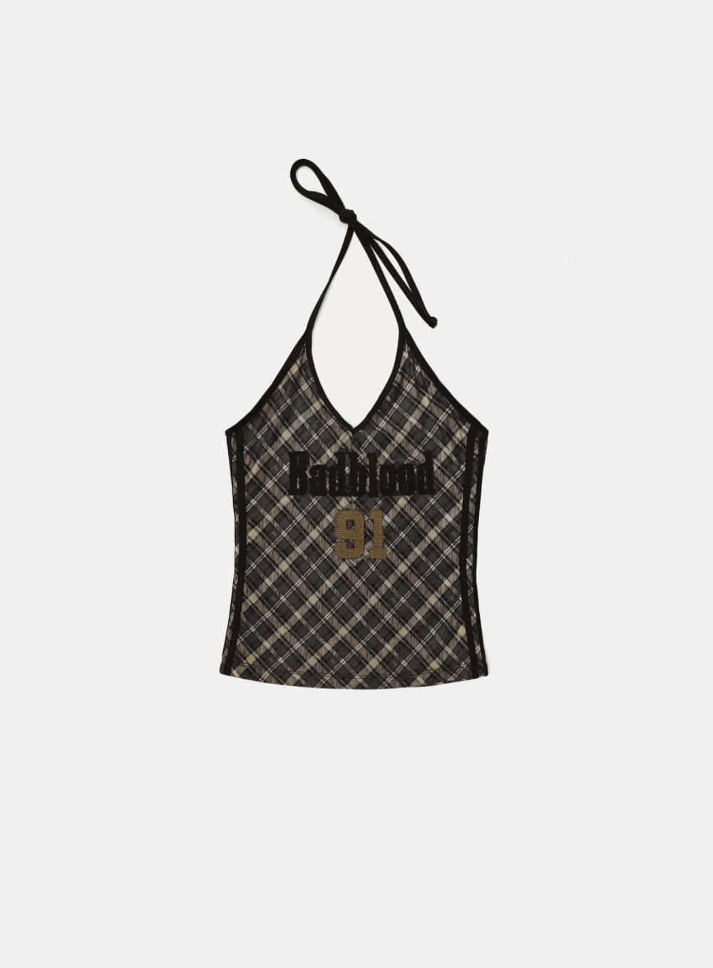 Vintage Club Holter Tank - Check Brown