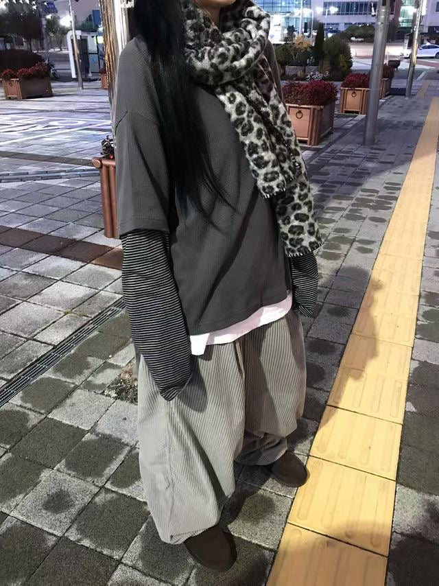 軟綿綿豹紋頸巾