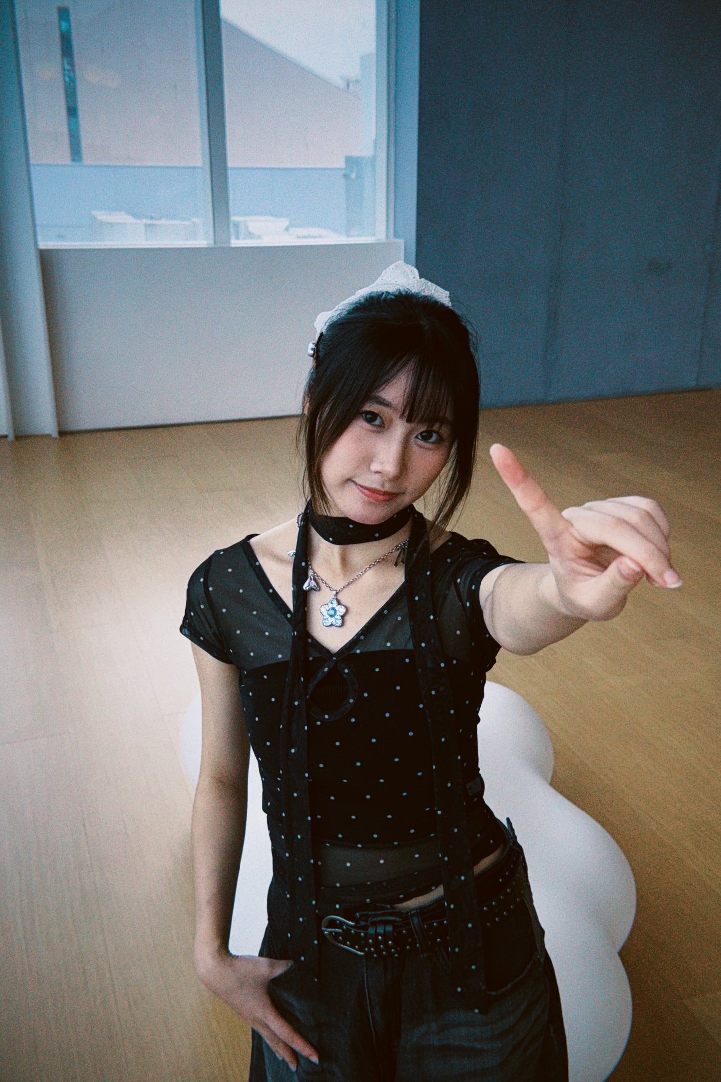 (現貨)透透波點Top連頸帶