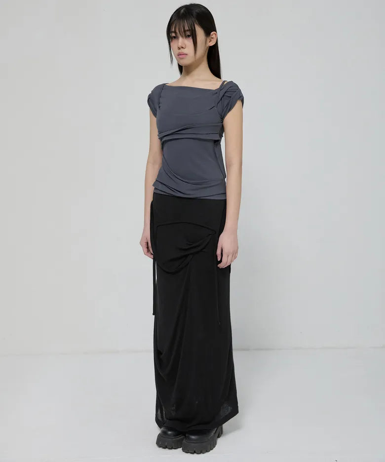 FLARE UP Layered Bustier T-Shirt(4 colors)