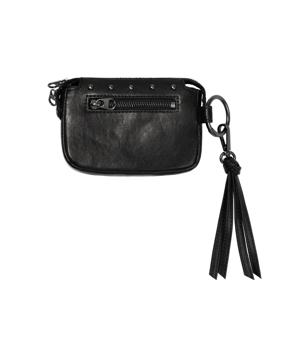 FANCYCLUB VEIL STUD BAG & WALLET (BLACK)