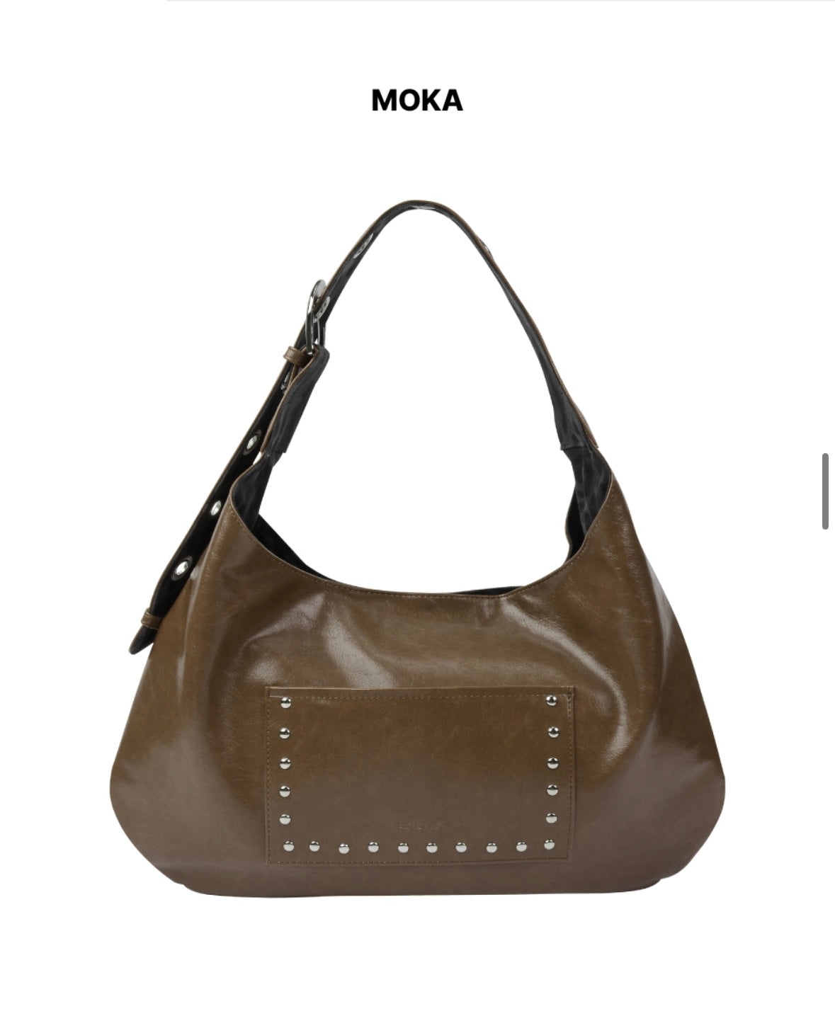 Leterie STUD BUCKLE REVERSIBLE SHOULDER BAG (3 colors)