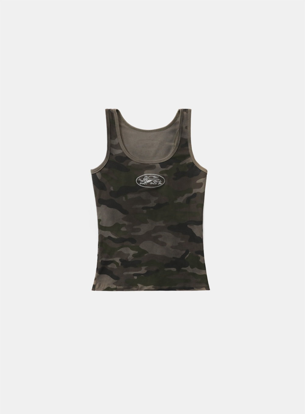 UNISEX Mystic Tank Slim Fit - Green Camo