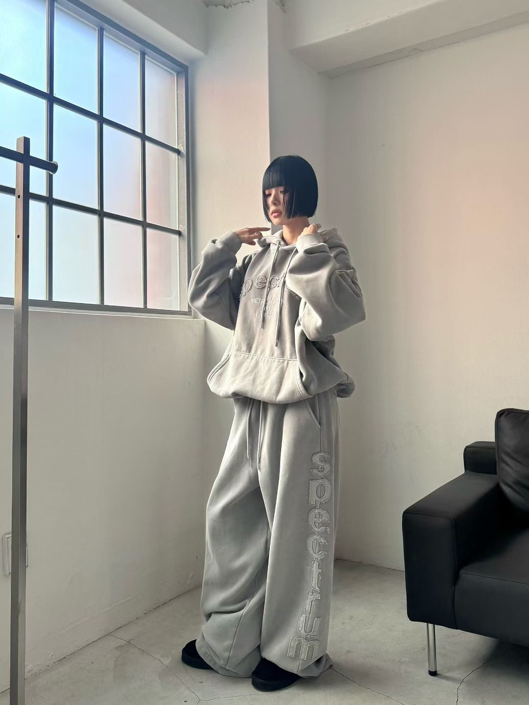 型格側刺繡棉褲