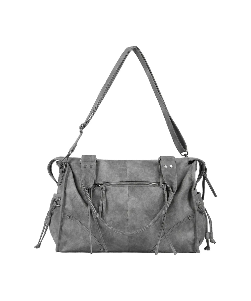 FANCYCLUB BELTED WASHING LEATHER BAG