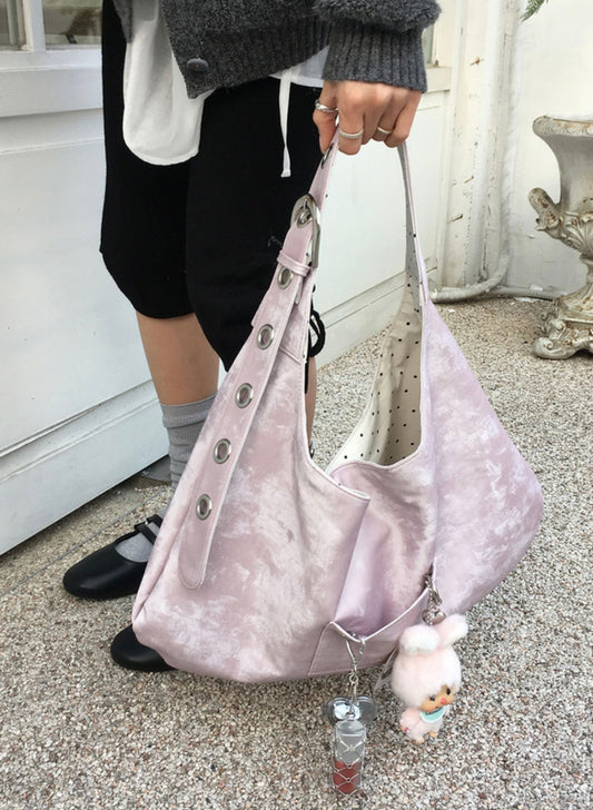 BUCKLE REVERSIBLE SHOULDER BAG（3 colors)