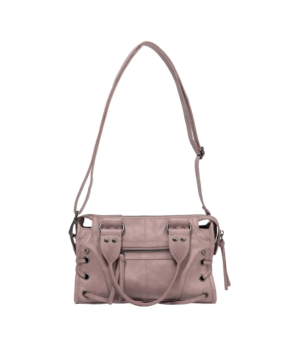 FANCYCLUB BELTED WASHING LEATHER MINI BAG (3 colors)