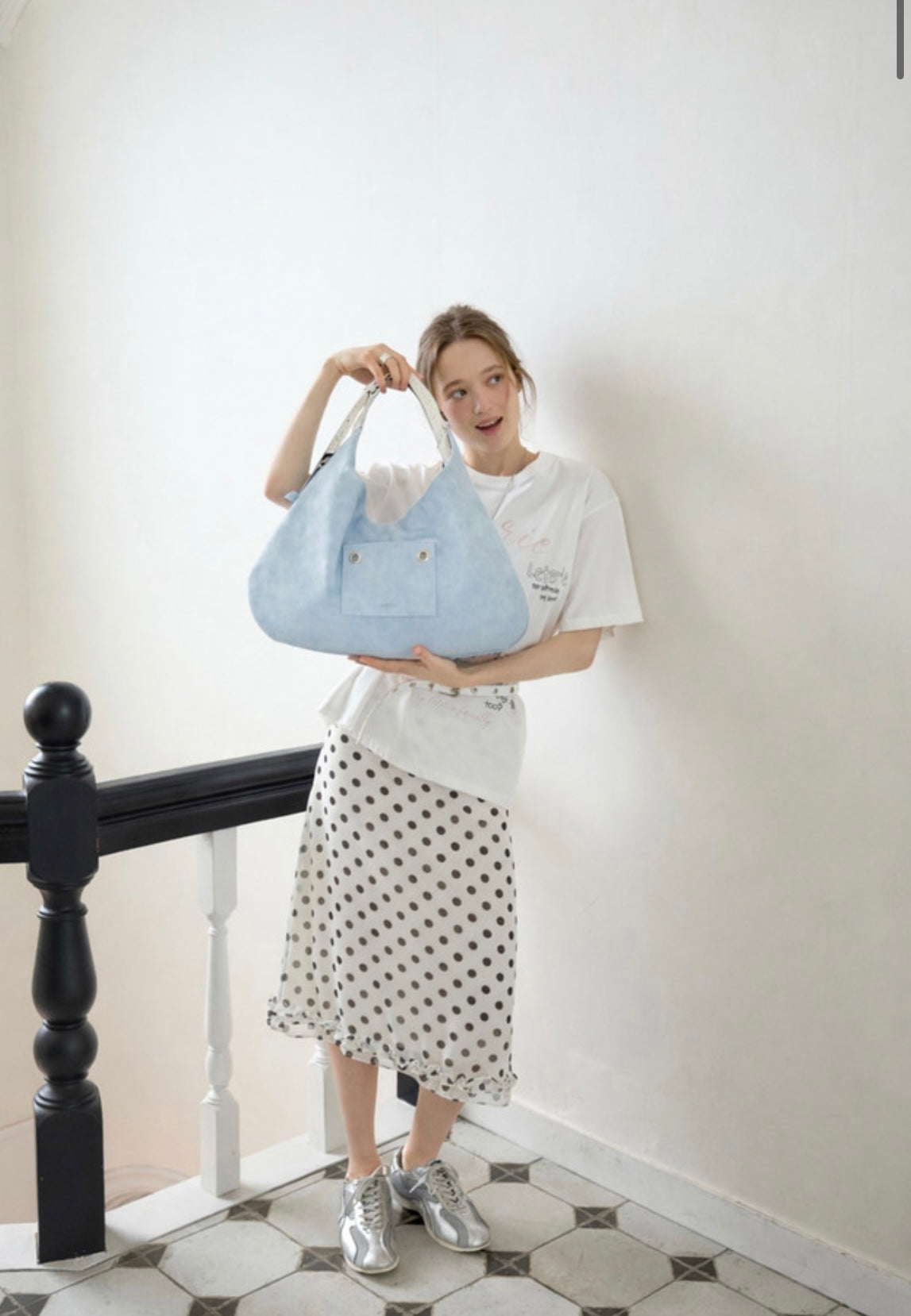 BUCKLE REVERSIBLE SHOULDER BAG（3 colors)