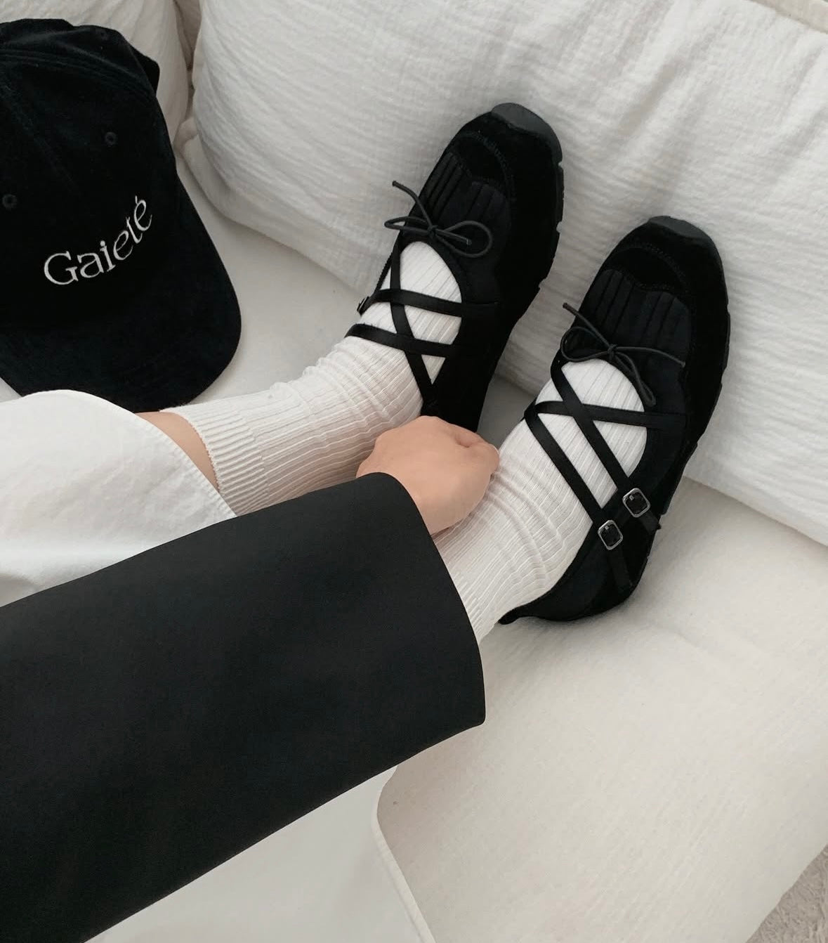 新版交叉帶芭蕾風鞋