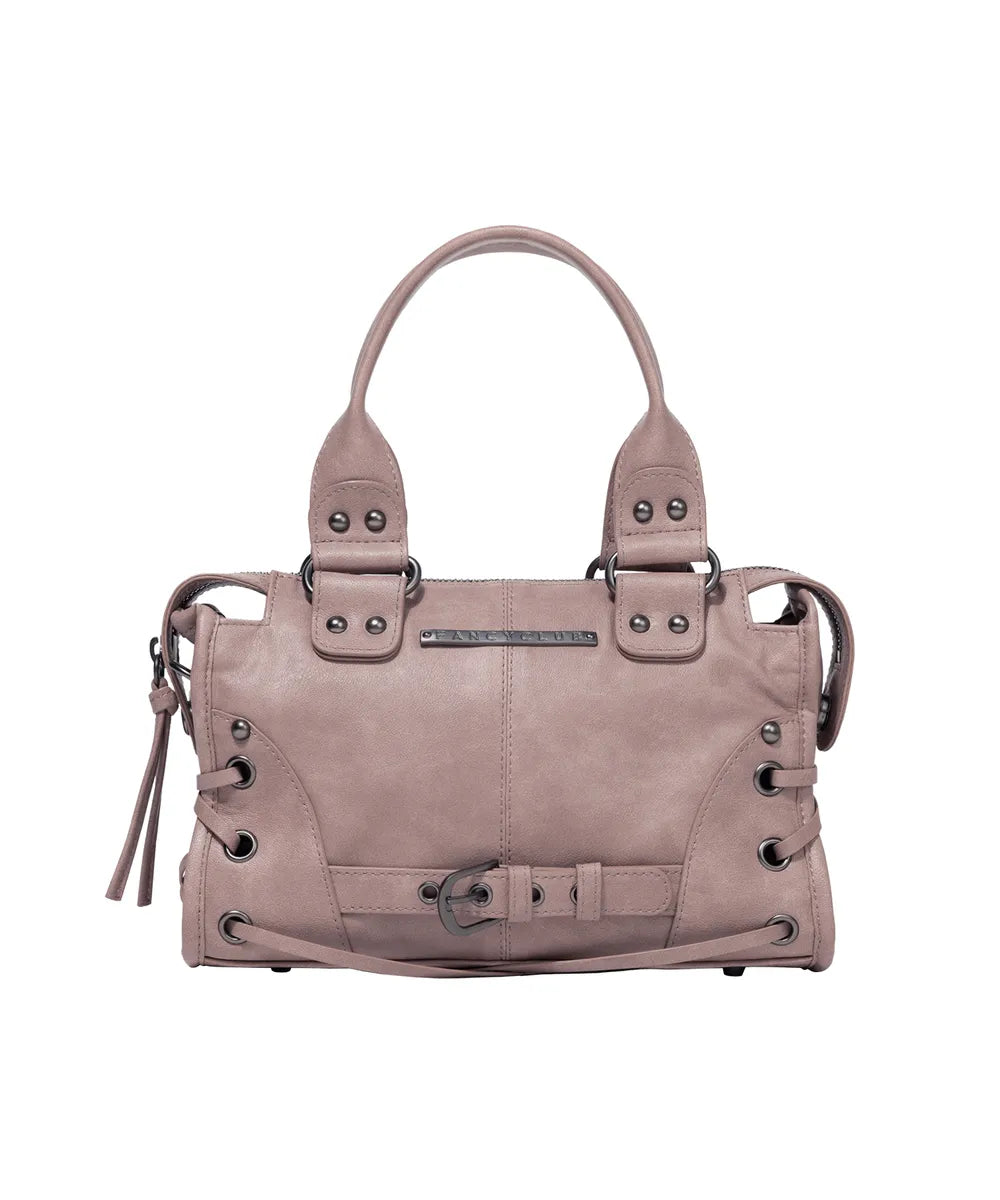 FANCYCLUB BELTED WASHING LEATHER MINI BAG (3 colors)