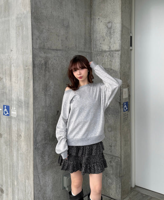 薄款斜膊十字衛衣