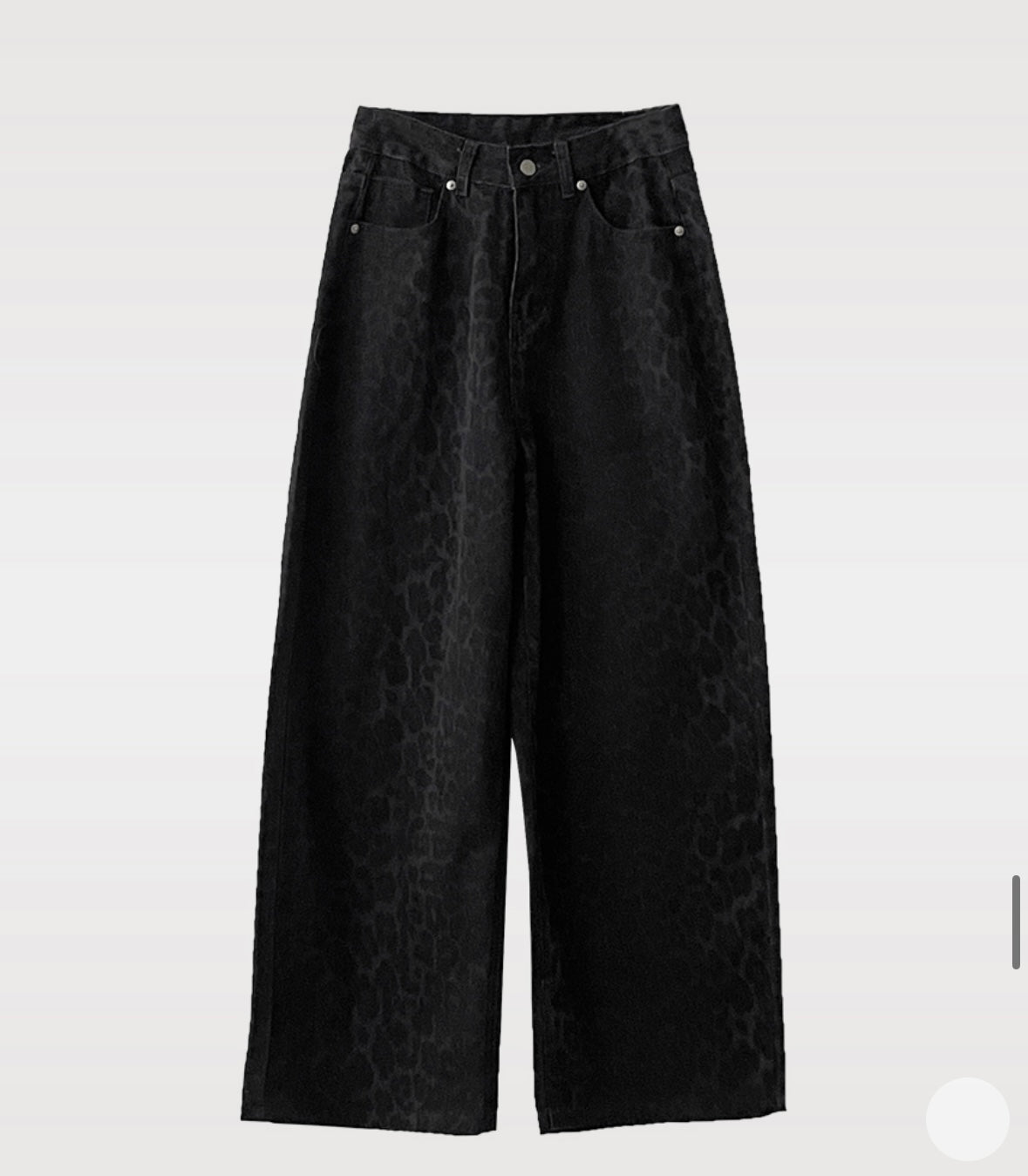 [韓牌自家設計S-2XL] Calve Leopard Long Wide Pants