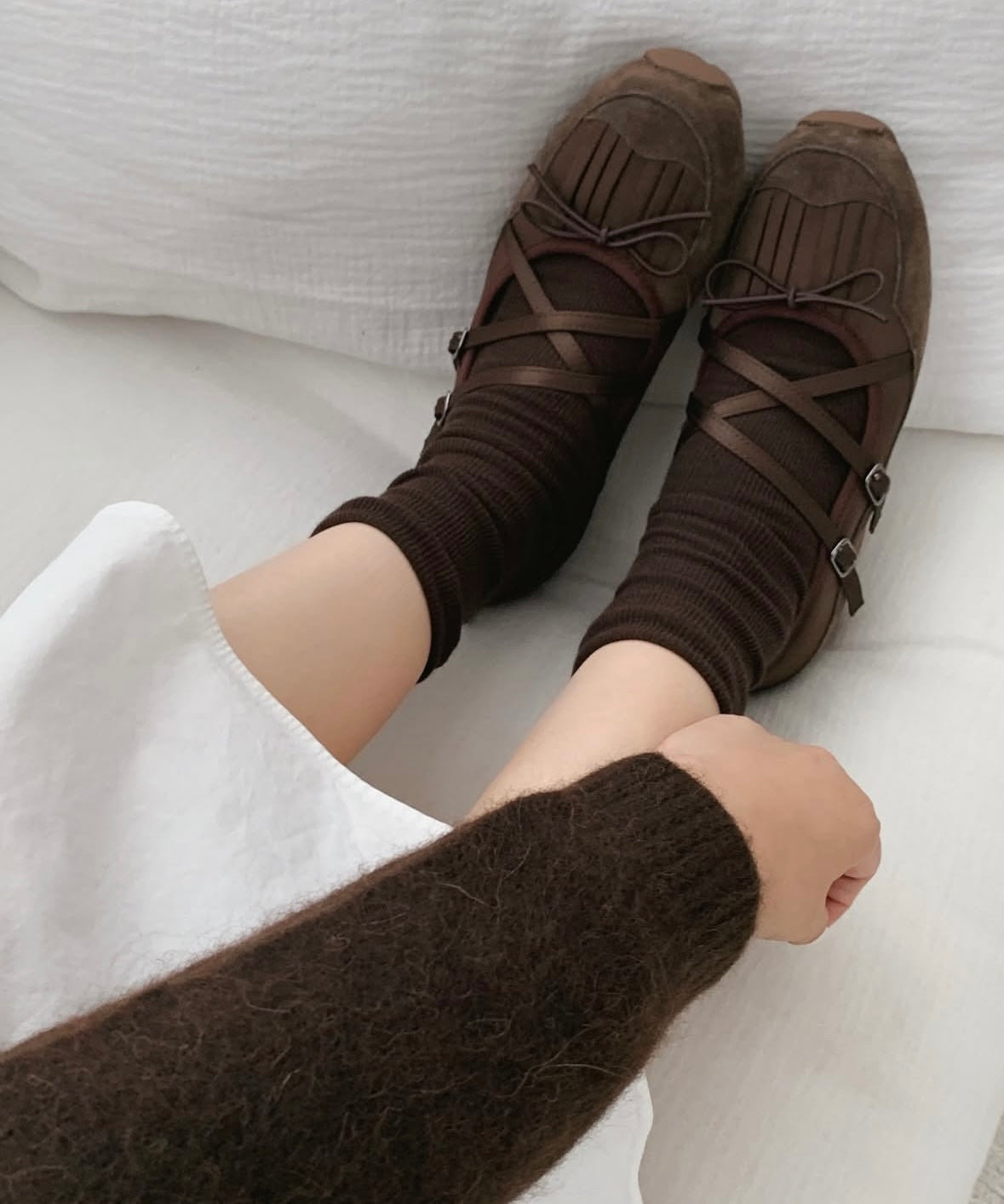 新版交叉帶芭蕾風鞋