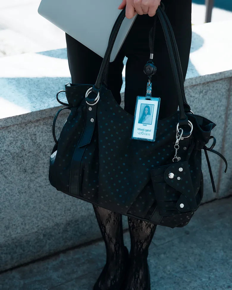 Yeomim x MISEKI SEOUL puff bag (black dot)
