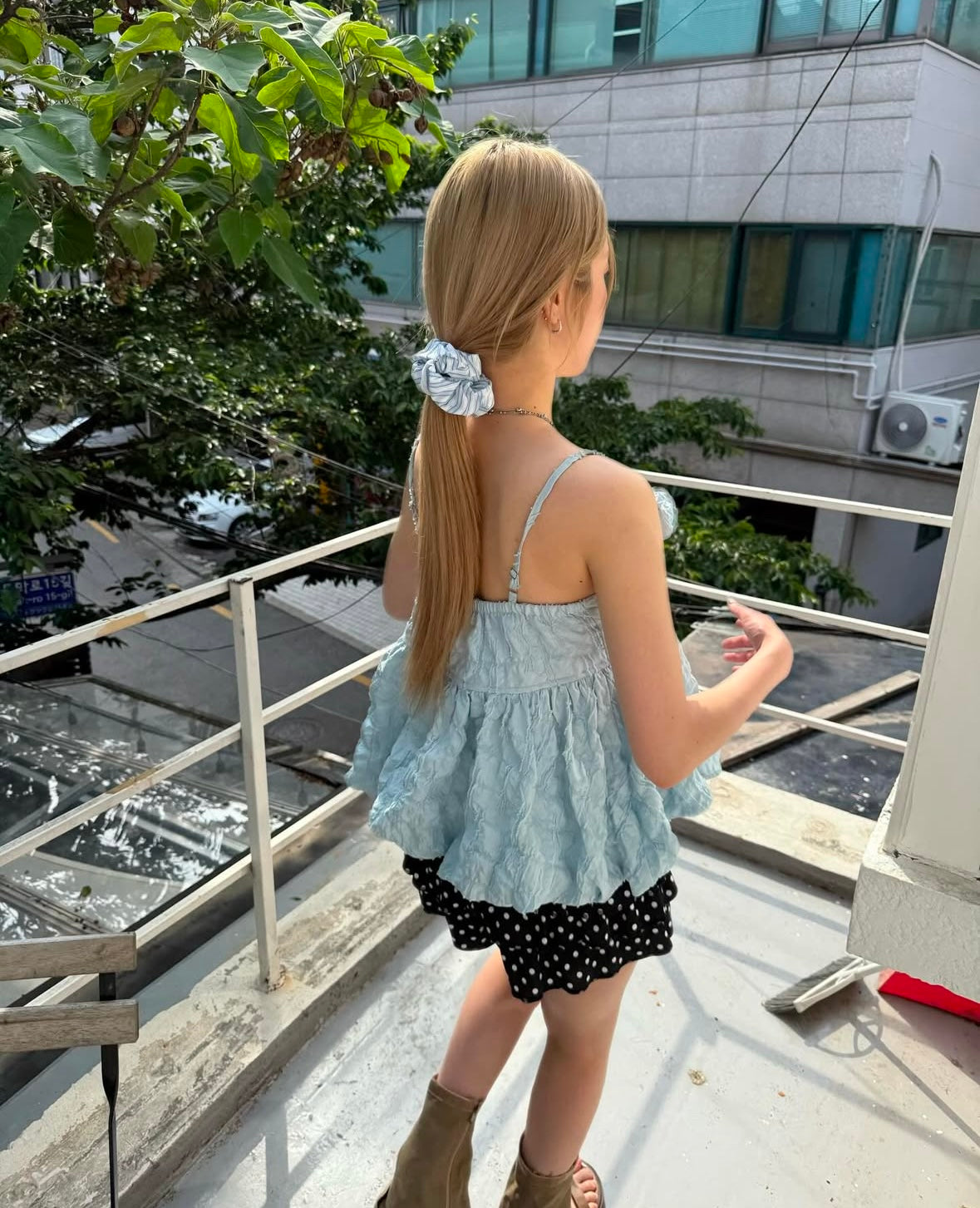 玫瑰花吊帶TOP