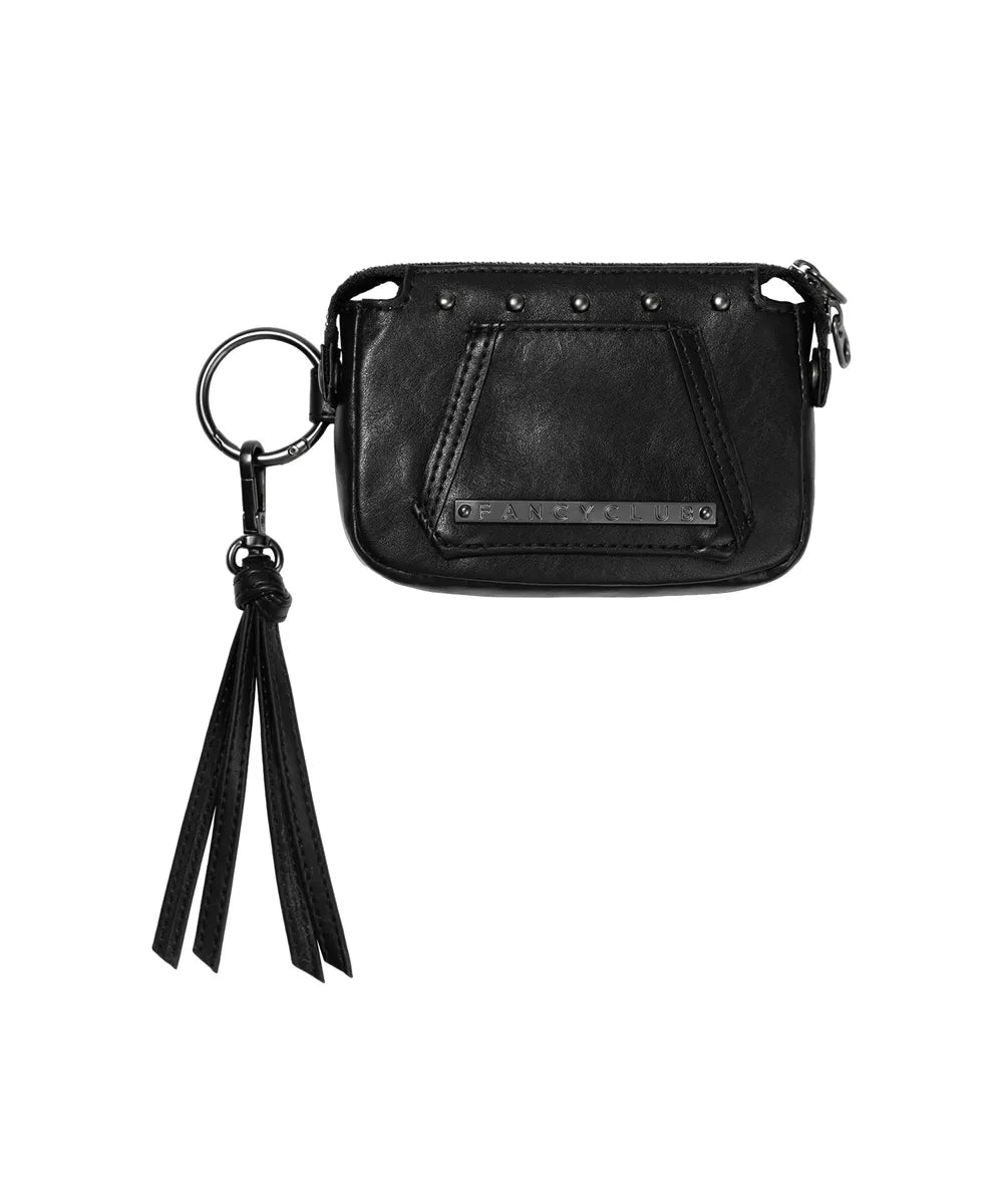 FANCYCLUB VEIL STUD BAG & WALLET (BLACK)