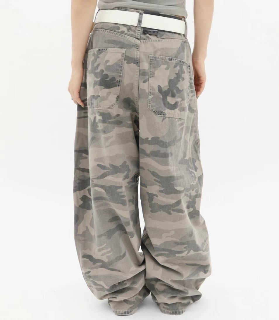 (M現貨)Unisex迷彩長褲